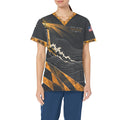 Beacon of Service — Coast Guard Veteran All-Over Print Scrub Top