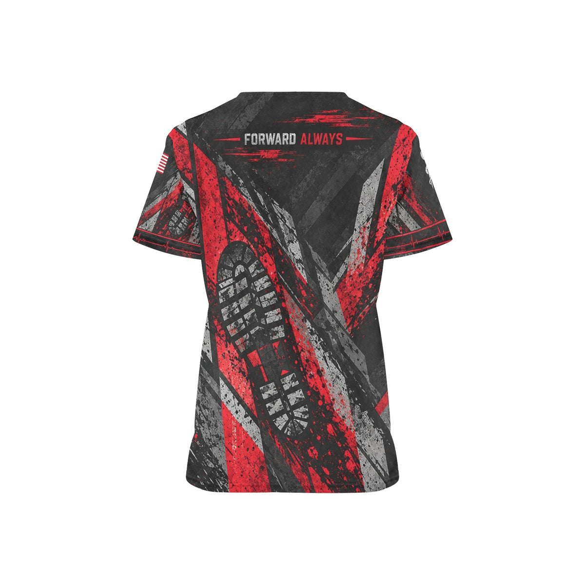 Forward Always — Marine Corps Veteran All-Over Print Scrub Top