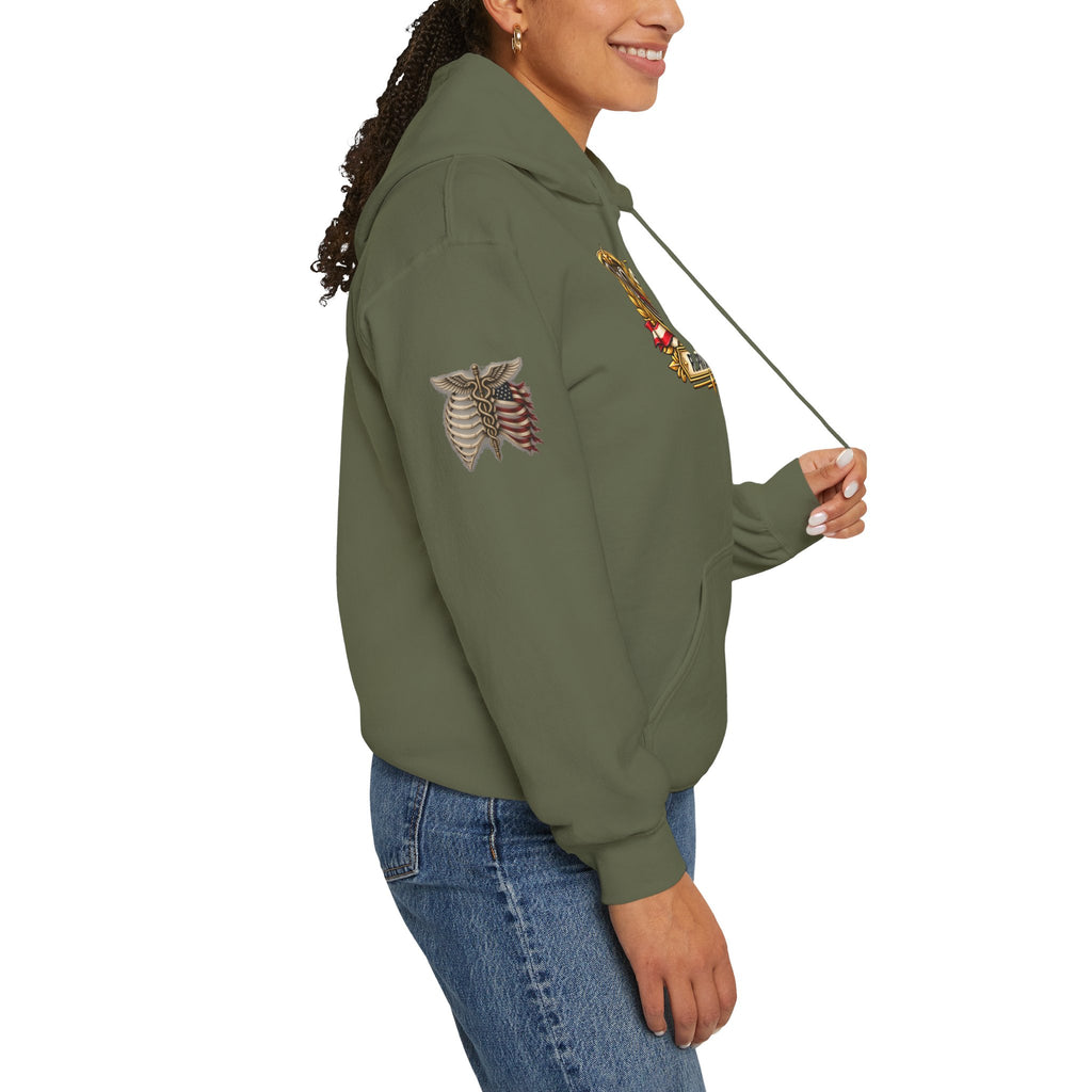 Service Never Ends — Military Medical Hoodie