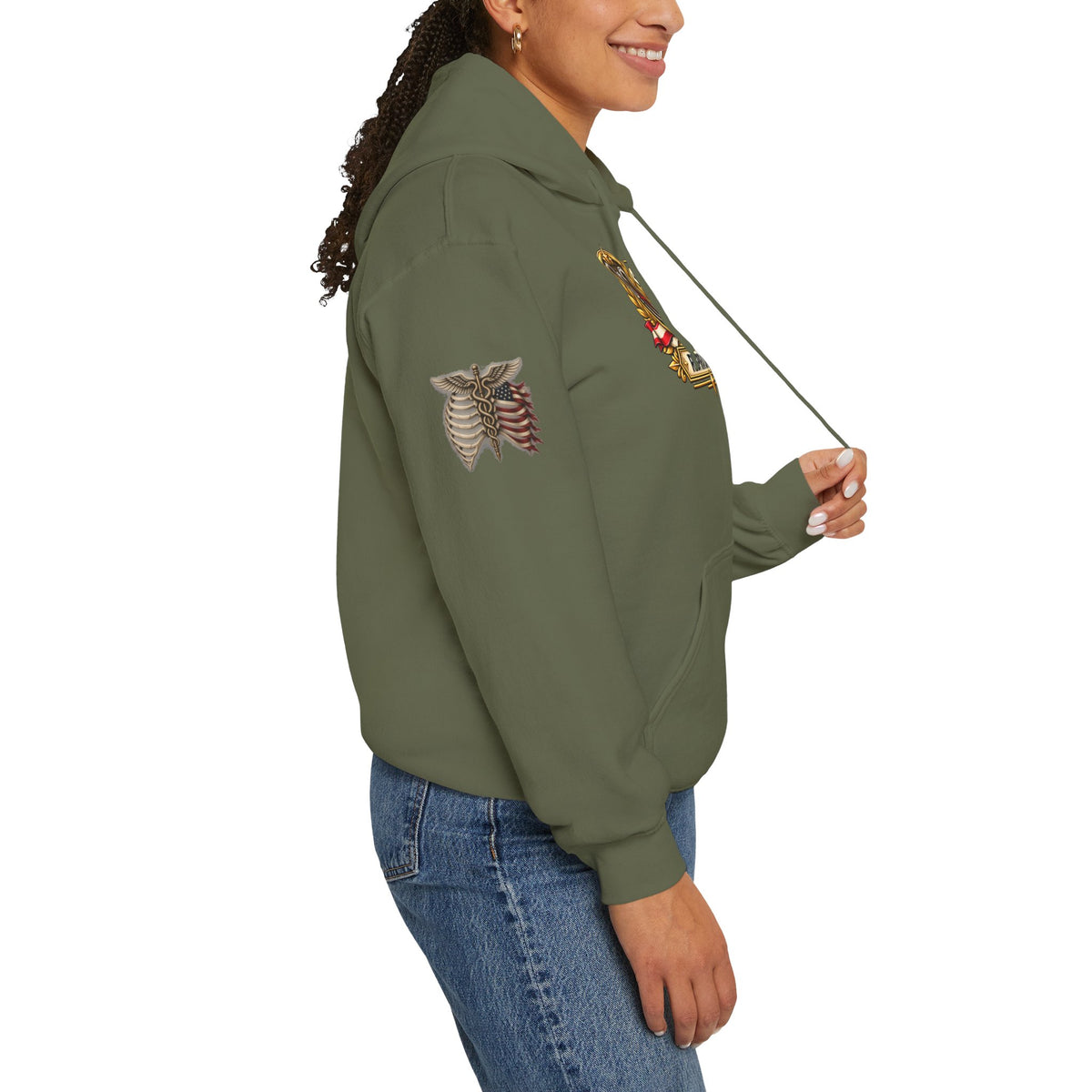 Service Never Ends — Military Medical Hoodie