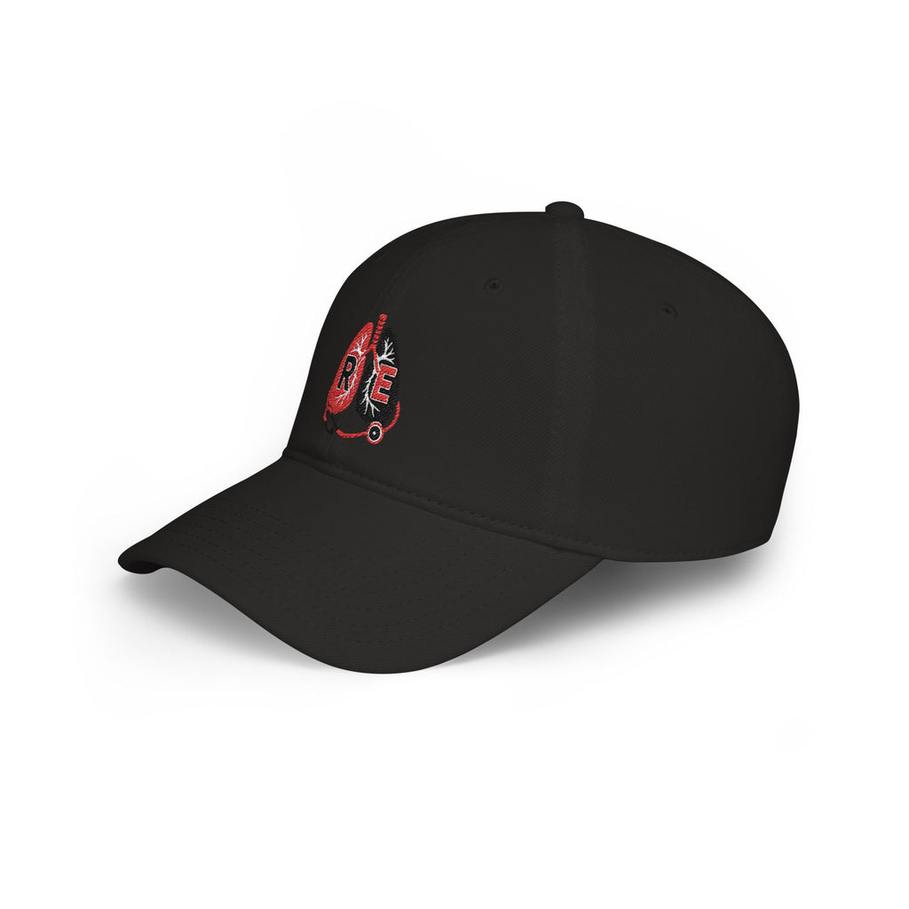 Respiratory Edge RE Logo Embroidered Black Cap