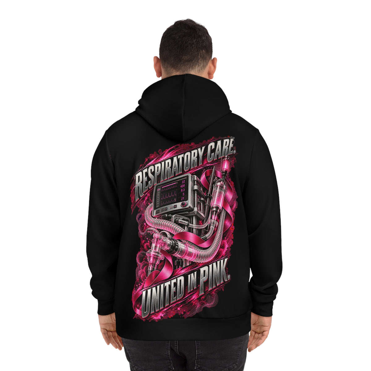 Every Breath Every Shift — Breast Cancer Awareness Medical Hoodie