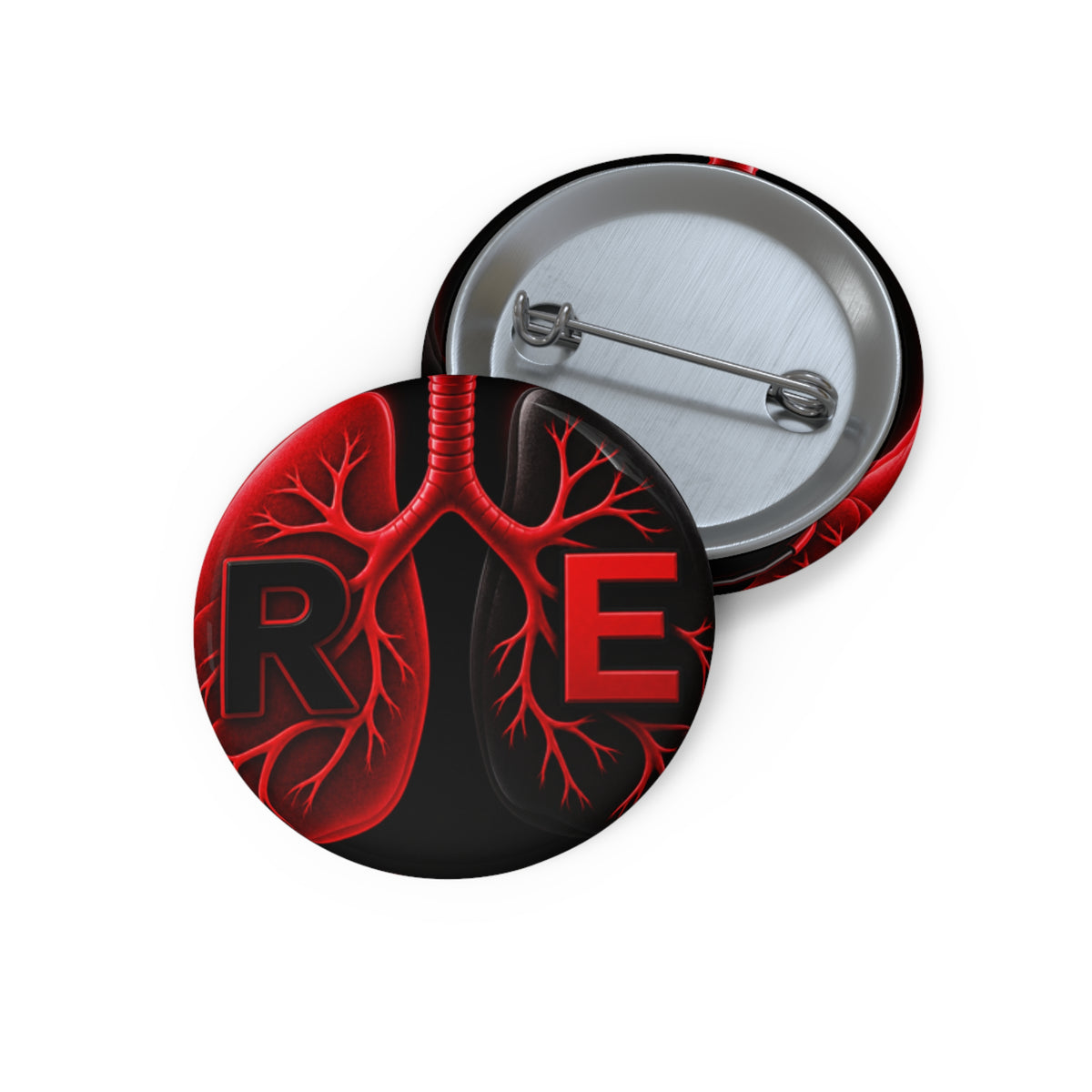 Respiratory Edge Logo Pin Button — 1.25 or 2.25 Inch