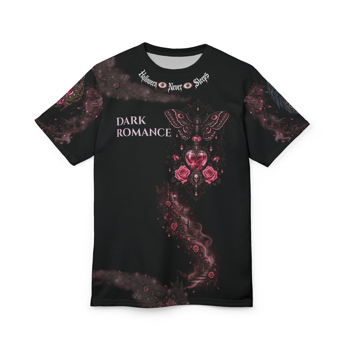 Halloween Never Sleeps — Dark Romance Cut & Sew T-Shirt