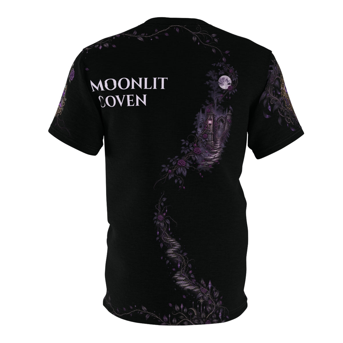 Halloween Never Sleeps — Moonlit Coven Cut & Sew T-Shirt