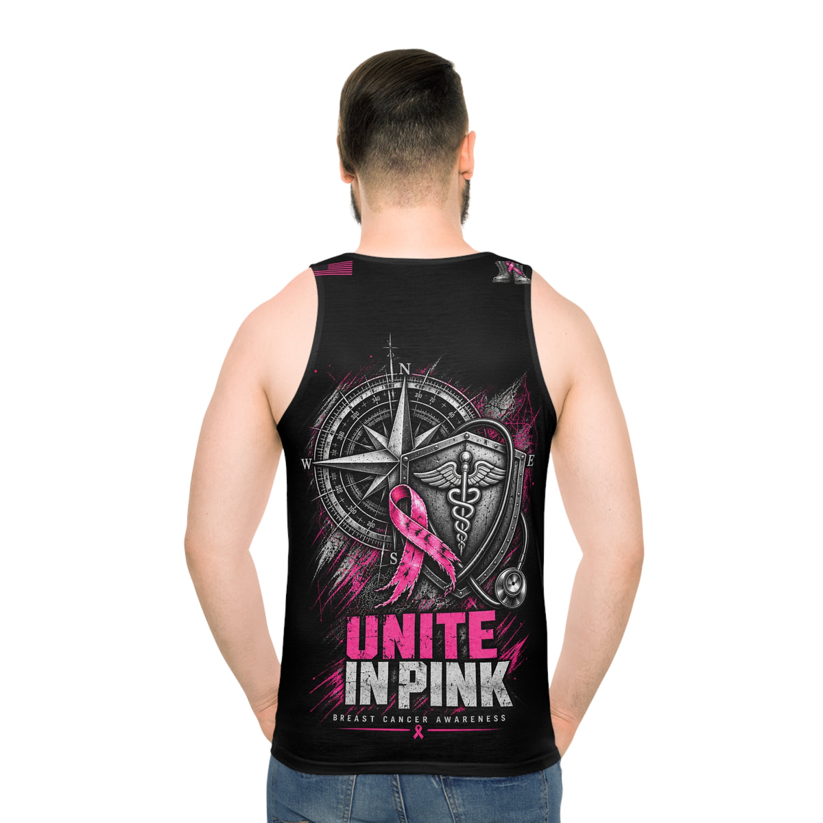 Strength in Every Step — Military Medical Breast Cancer Awareness Tank
