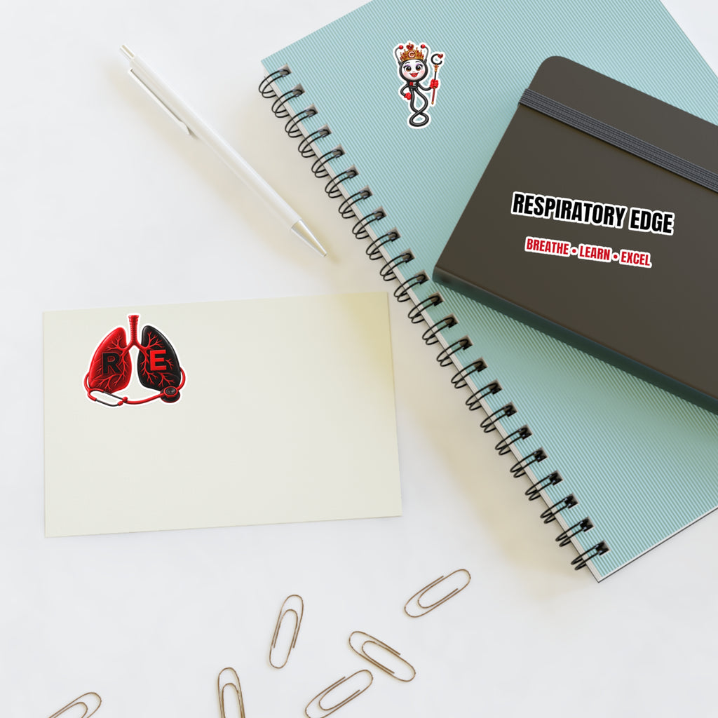 Respiratory Edge Crystal Three-Design Sticker Sheet