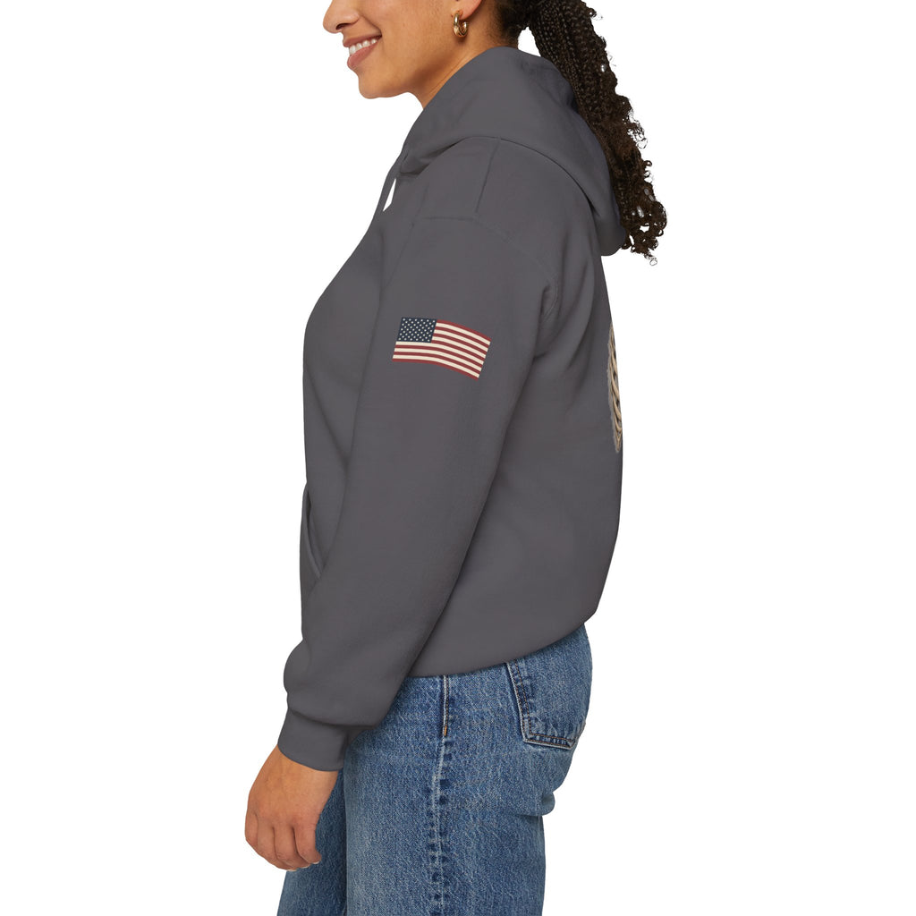 Off Duty, Service Continues — Charcoal Medical Hoodie