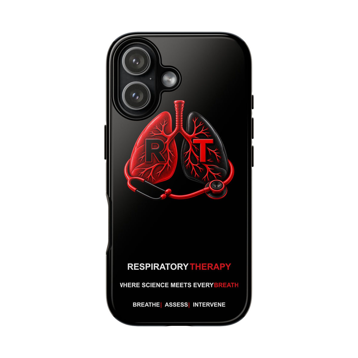 Respiratory Therapy RT Logo Protective Tough Phone Case