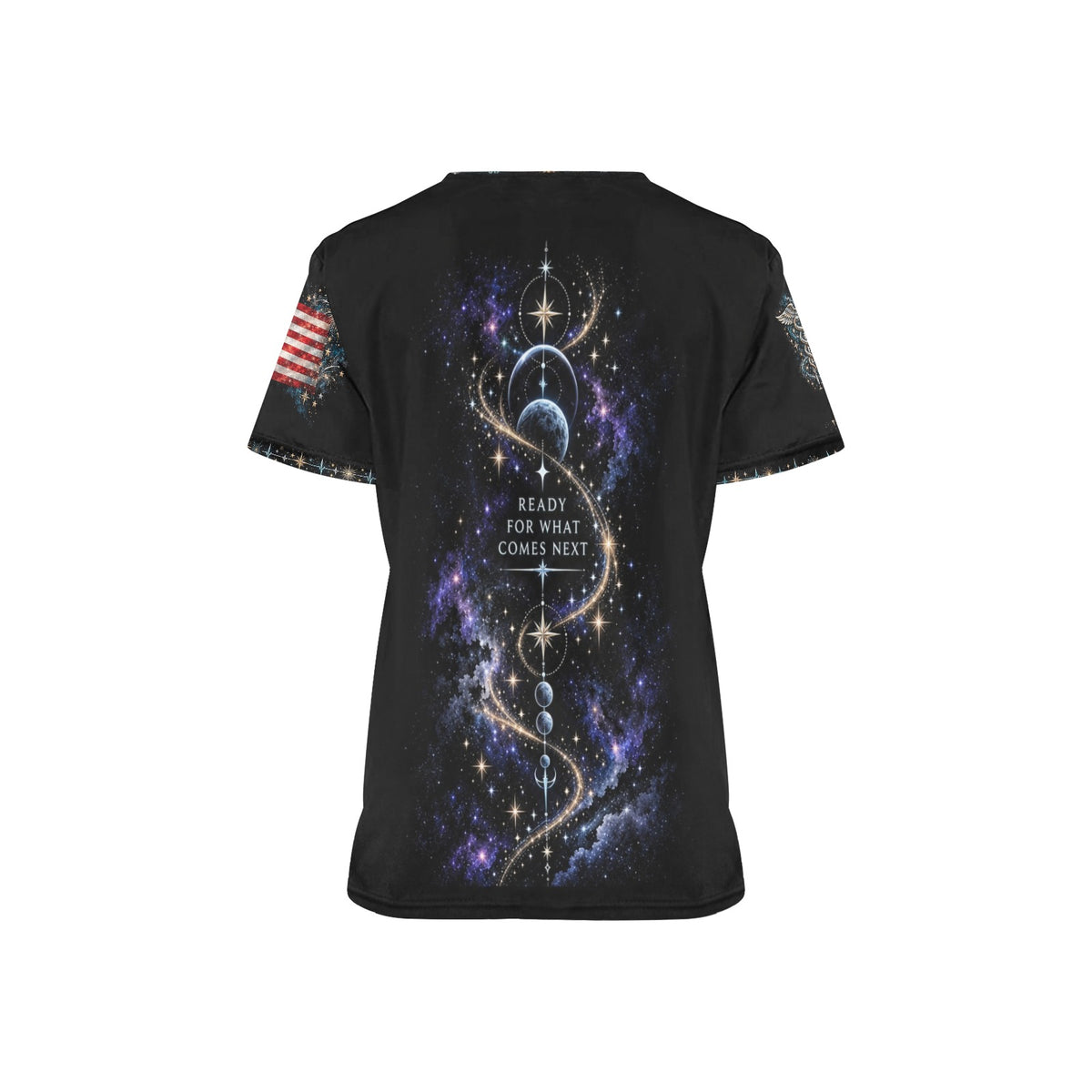 New Year Crew — Space Force New Year's All-Over Print Scrub Top