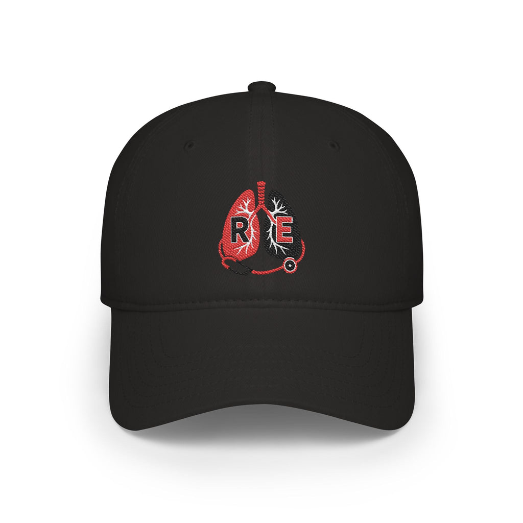 Respiratory Edge RE Logo Embroidered Black Cap