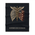 Homefront Support Our Veterans Fleece Throw Blanket