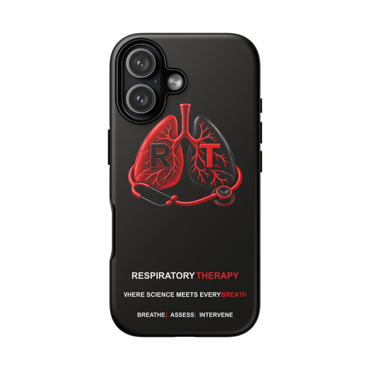 Respiratory Therapy RT Logo Protective Tough Phone Case