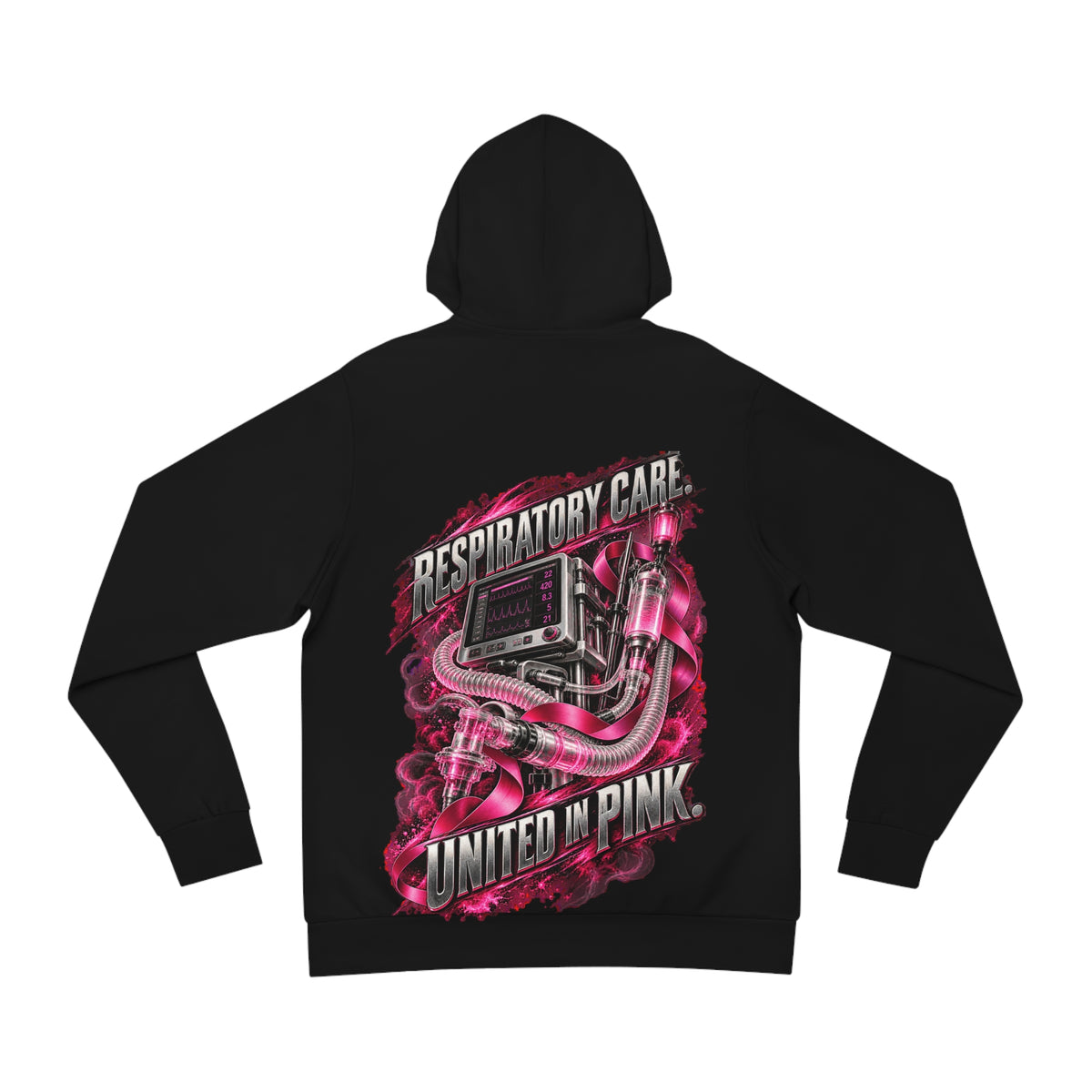 Every Breath Every Shift — Breast Cancer Awareness Medical Hoodie