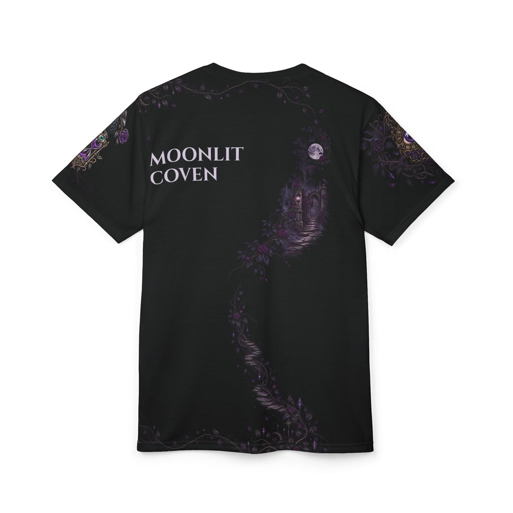 Halloween Never Sleeps — Moonlit Coven Cut & Sew T-Shirt