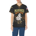 Boots & Boos — Marine Corps Halloween All-Over Print Scrub Top