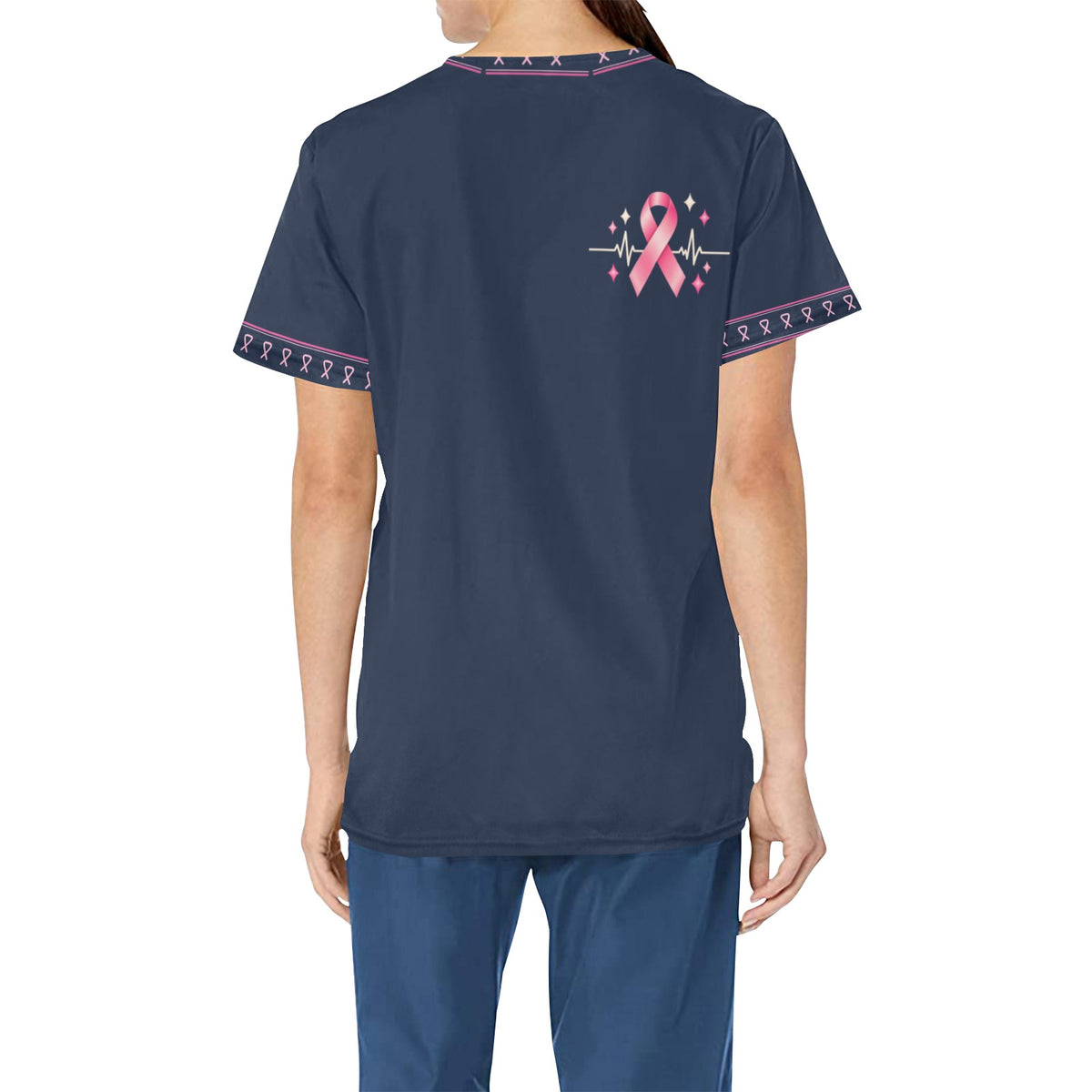 Hope in Bloom — All-Over Print Scrub Top