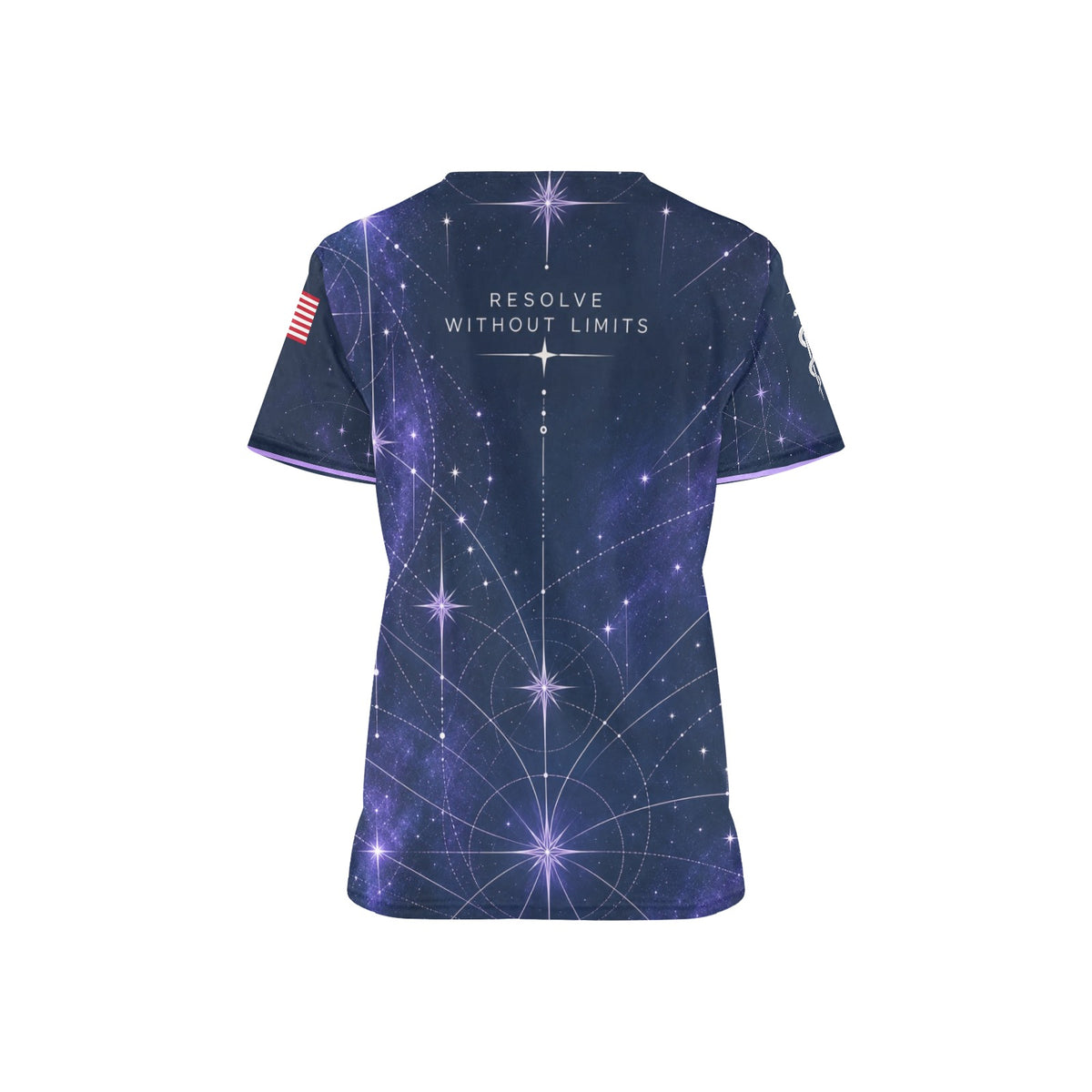 Starlight Resolve — Space Force Veteran All-Over Print Scrub Top