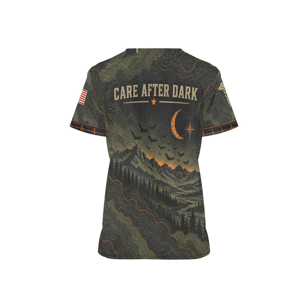 Night Watch — Army Halloween All-Over Print Scrub Top