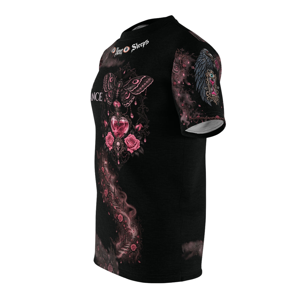 Halloween Never Sleeps — Dark Romance Cut & Sew T-Shirt