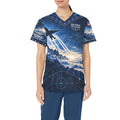 Horizon Watch — Air Force Veteran All-Over Print Scrub Top