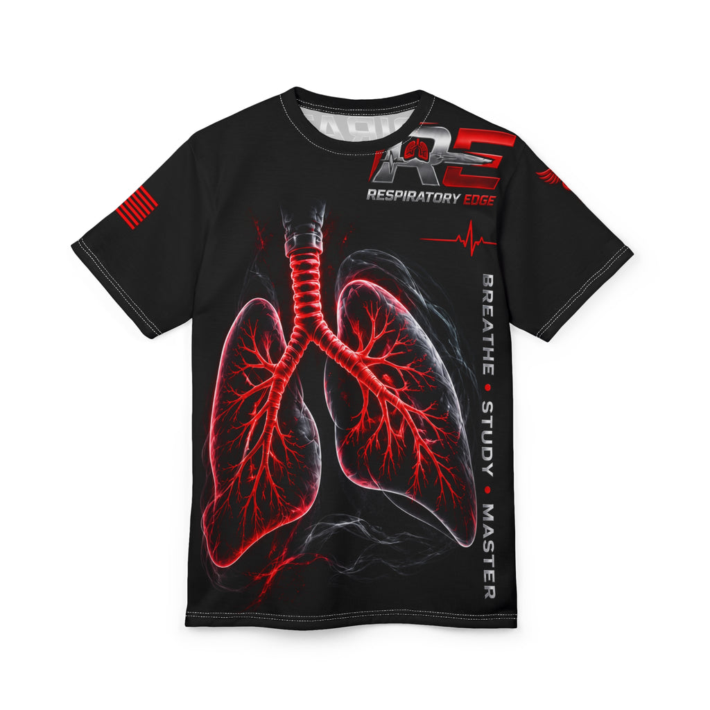 Respiratory Edge Red Lungs All-Over-Print T-Shirt