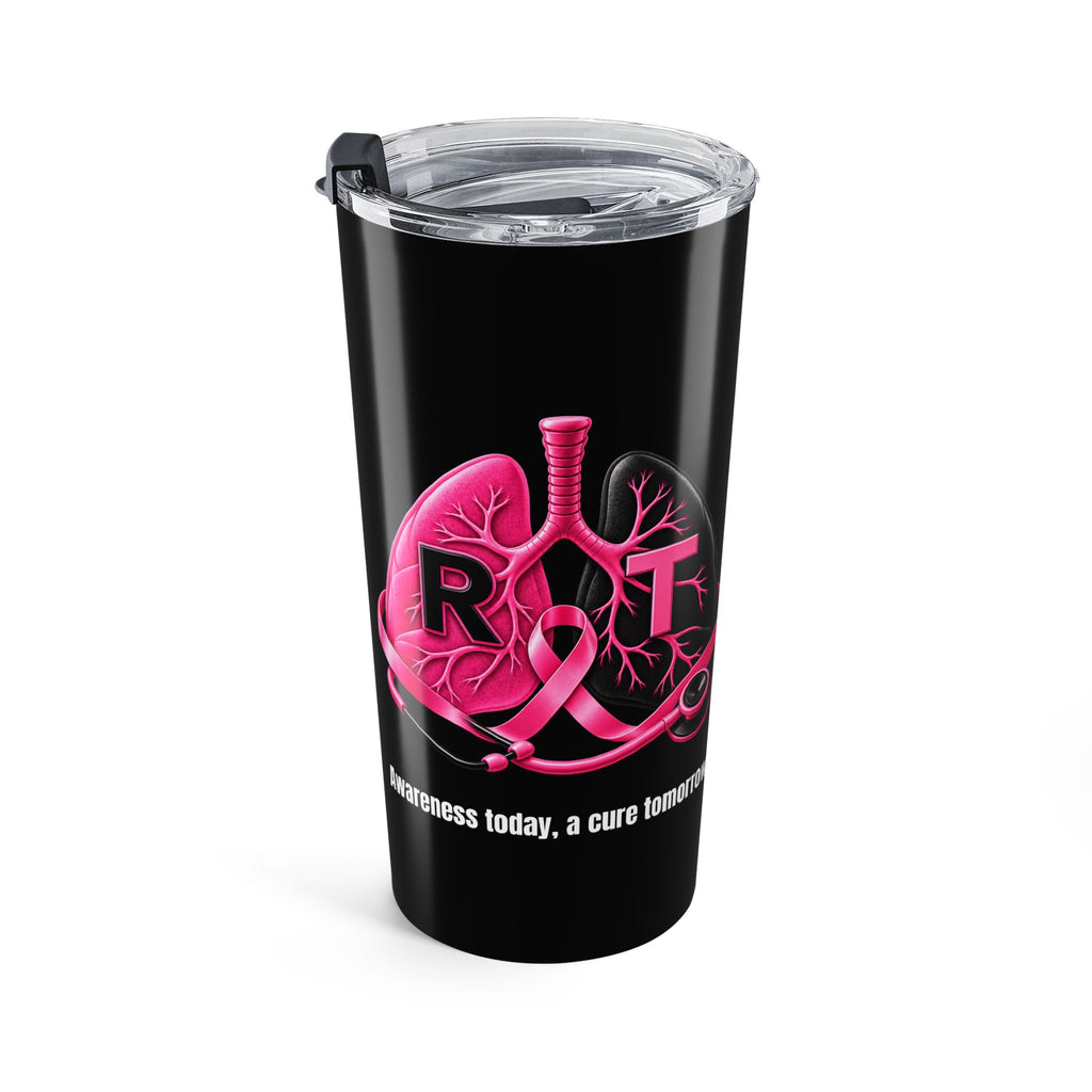 Respiratory Therapy Breast Cancer Awareness Pink Ribbon 20 oz Tumbler