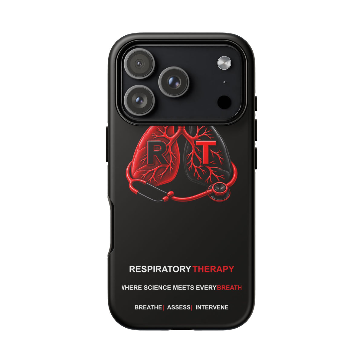 Respiratory Therapy RT Logo Protective Tough Phone Case