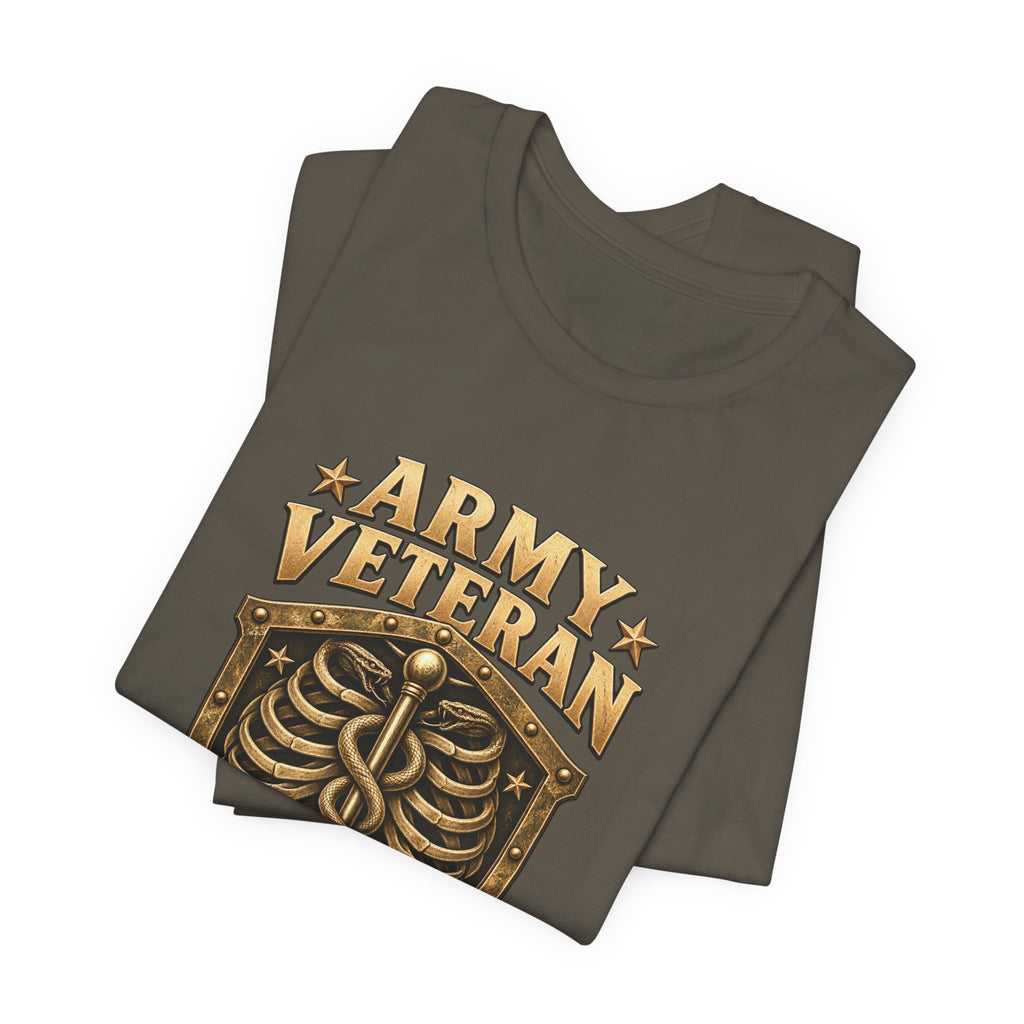 Army Veteran — Built to Endure — Unisex Cotton Tee