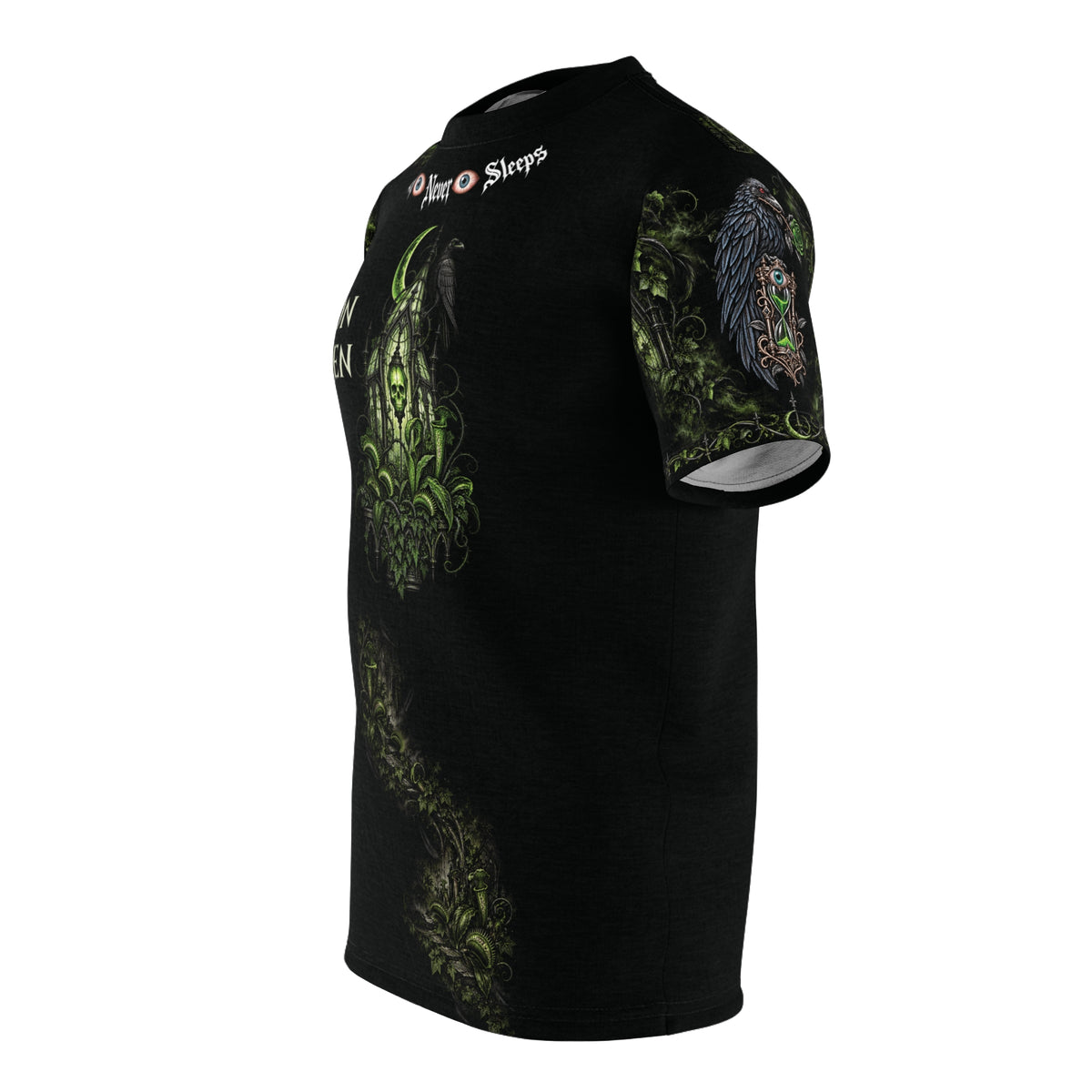 Poison Garden Gothic All-Over Print Unisex T-Shirt | Halloween Never Sleeps