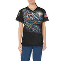 Renewed Resolve — Coast Guard Easter All-Over Print Scrub Top
