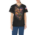 Thankful Crew — Medical Thanksgiving All-Over Print Scrub Top