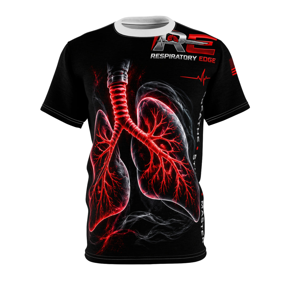 Respiratory Edge Crystal Study & Succeed AOP T-Shirt