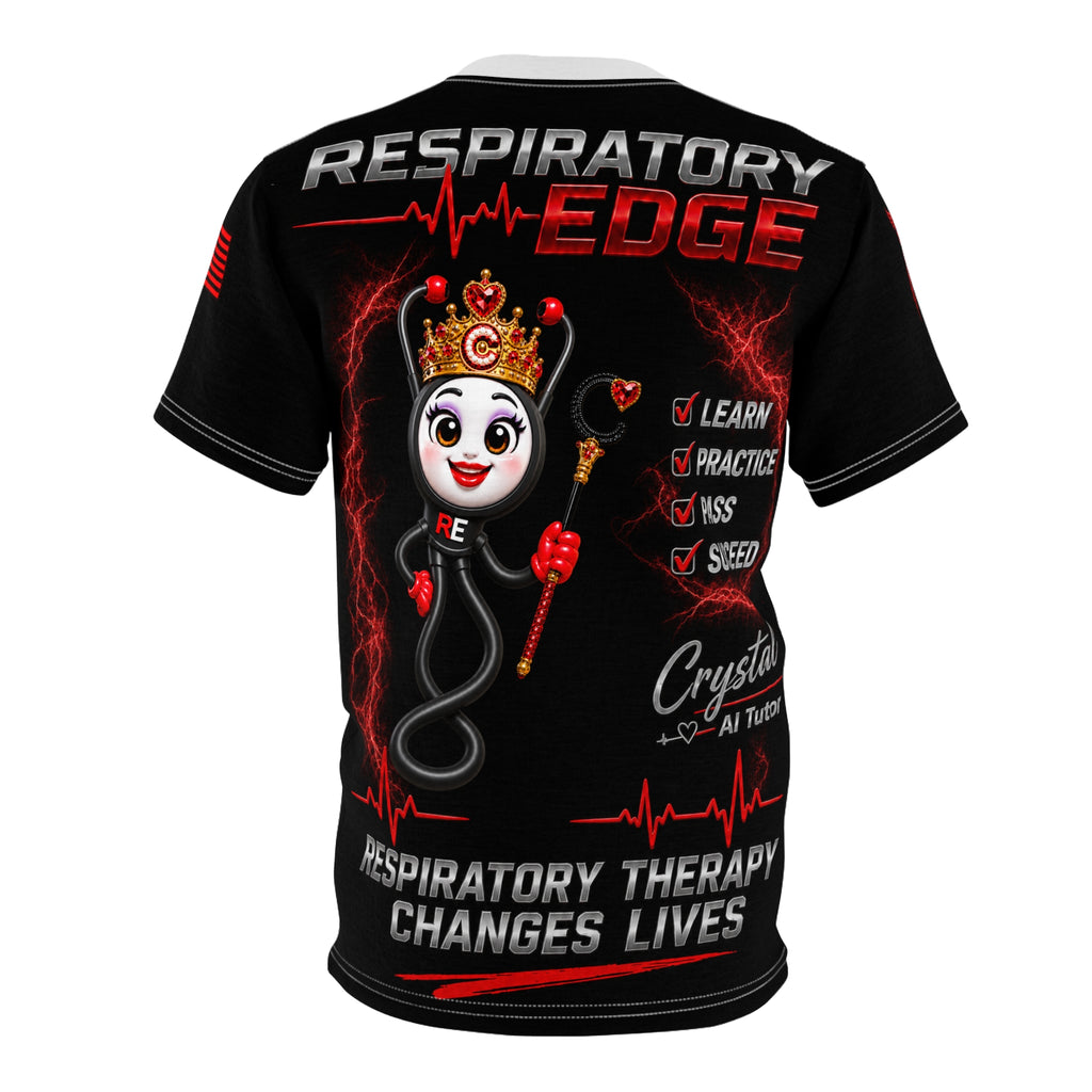 Respiratory Edge Crystal Study & Succeed AOP T-Shirt