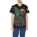 Emerald Resolve — Marine Corps St. Patrick's Day All-Over Print Scrub Top