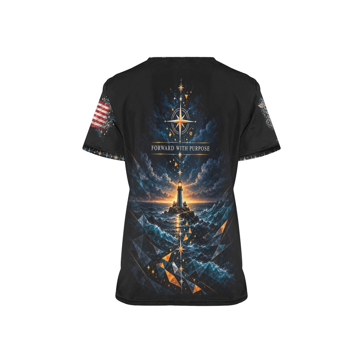 Next Chapter — Coast Guard New Year's All-Over Print Scrub Top