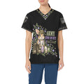 Bunny on Duty — Army Easter All-Over Print Scrub Top