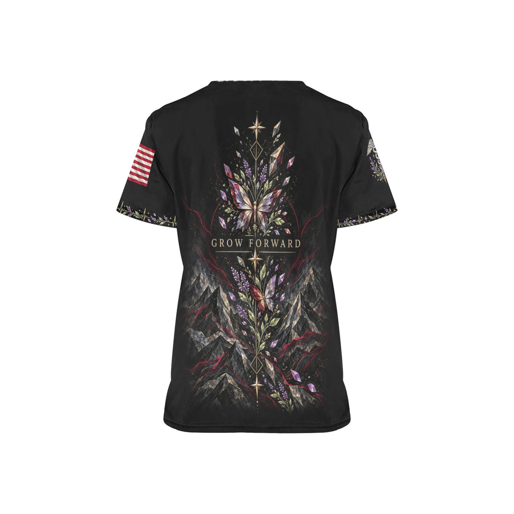 Wings of Renewal — Marine Corps Easter All-Over Print Scrub Top