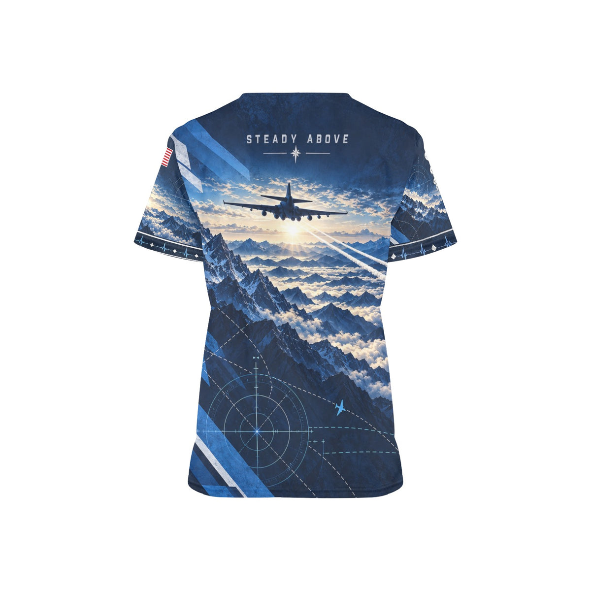 Horizon Watch — Air Force Veteran All-Over Print Scrub Top