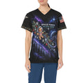 Holiday Crew — Space Force Christmas All-Over Print Scrub Top