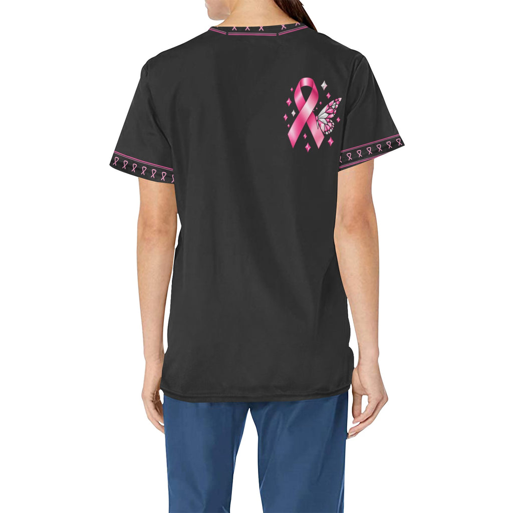 Pink Ribbon Hope — All-Over Print Scrub Top