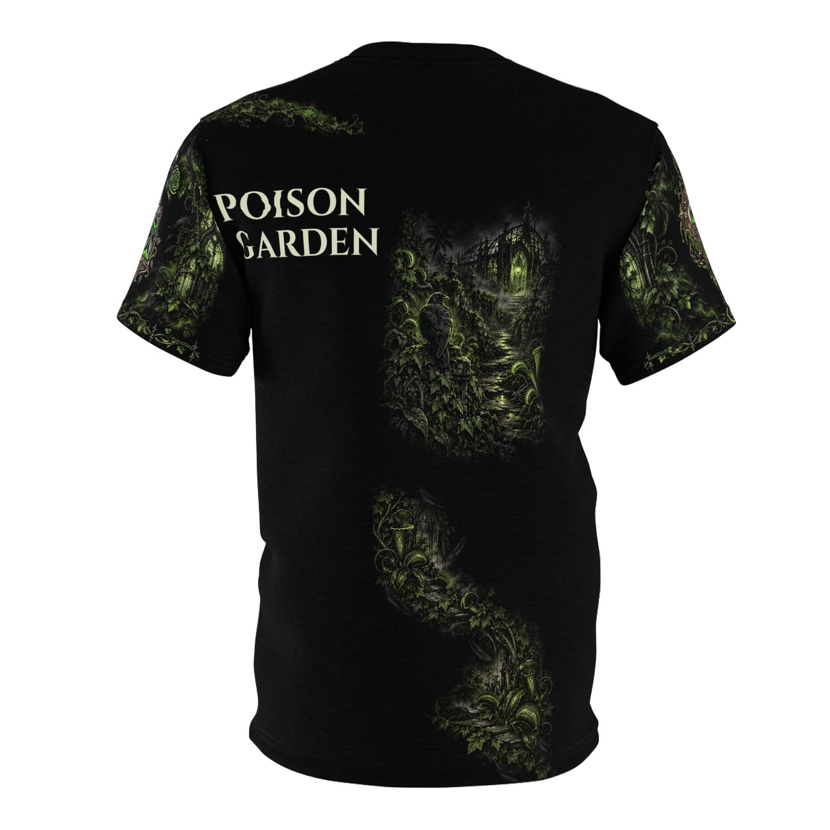 Poison Garden Gothic All-Over Print Unisex T-Shirt | Halloween Never Sleeps