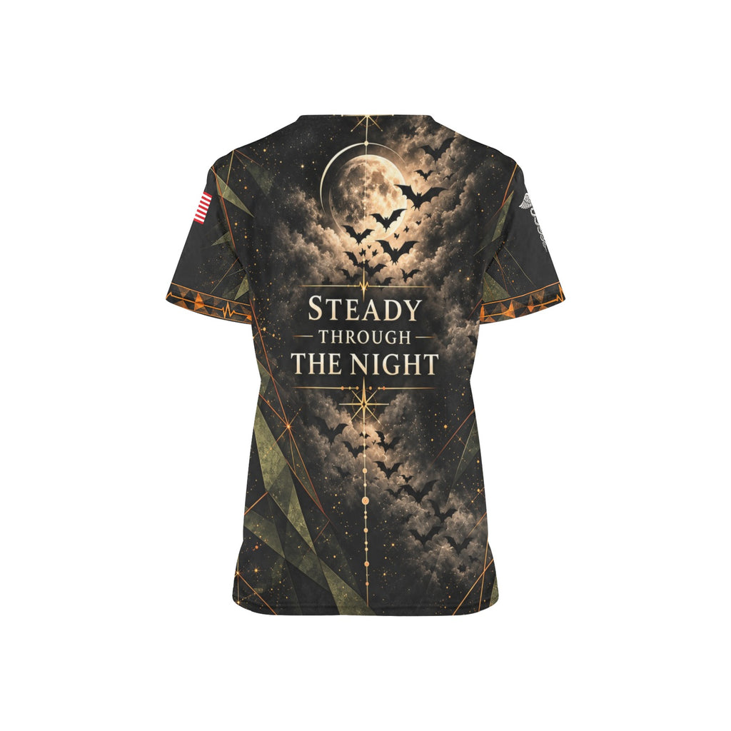 Midnight Formation — Army Halloween All-Over Print Scrub Top
