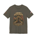Army Veteran — Service Never Ends — Unisex Cotton Tee