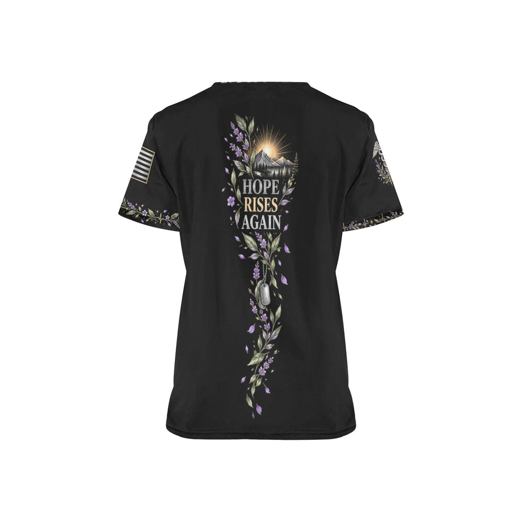 Renewed Resolve — Army Easter All-Over Print Scrub Top