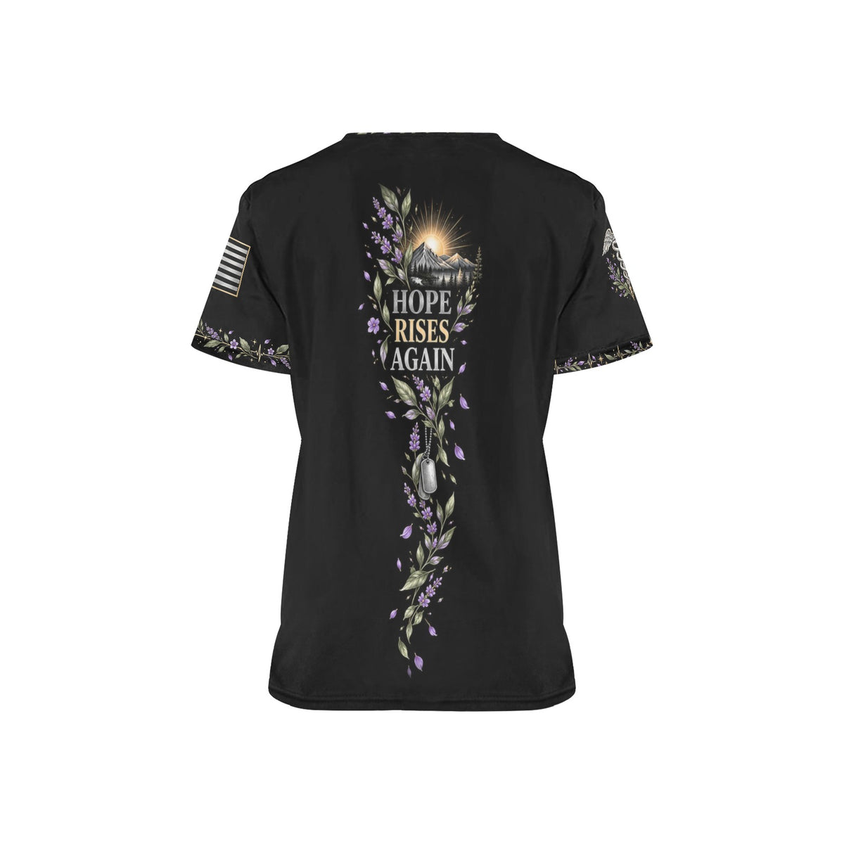 Renewed Resolve — Army Easter All-Over Print Scrub Top