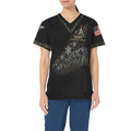 Evergreen Courage — Army Christmas All-Over Print Scrub Top
