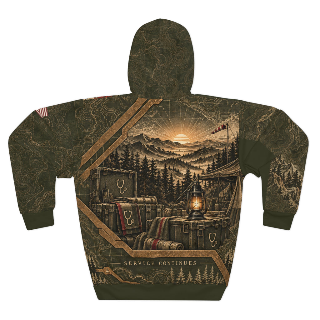 Rescue at First Light — All-Over Medical Hoodie
