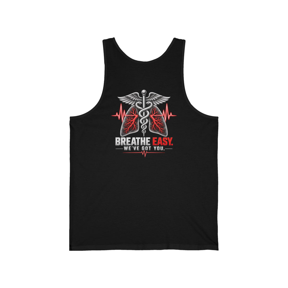 Breathe Easy. We've Got You. — Unisex Cotton Tank