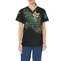 Lucky Duty Crew — Respiratory St. Patrick's Day All-Over Print Scrub Top